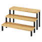 Toque Bamboo Display Stand 3 Tier Serving Tray Platters Spice Rack Shelf Kitchen
