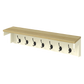 Levede Coat Rack Wall Mounted Shelf 7 Double Hooks Storage Entryway Hallway