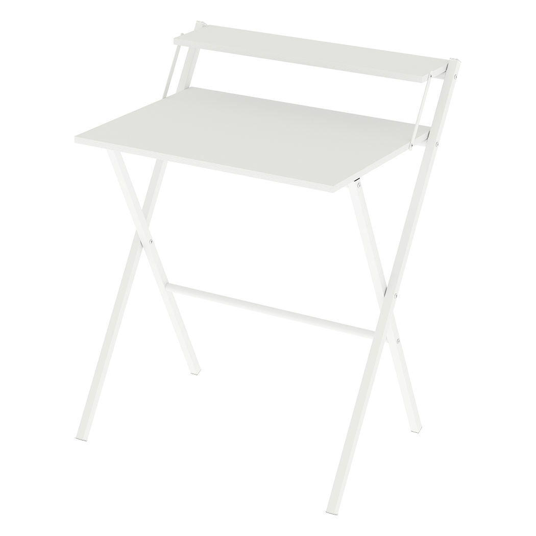Levede Foldable Computer Desk Office Study Desk White