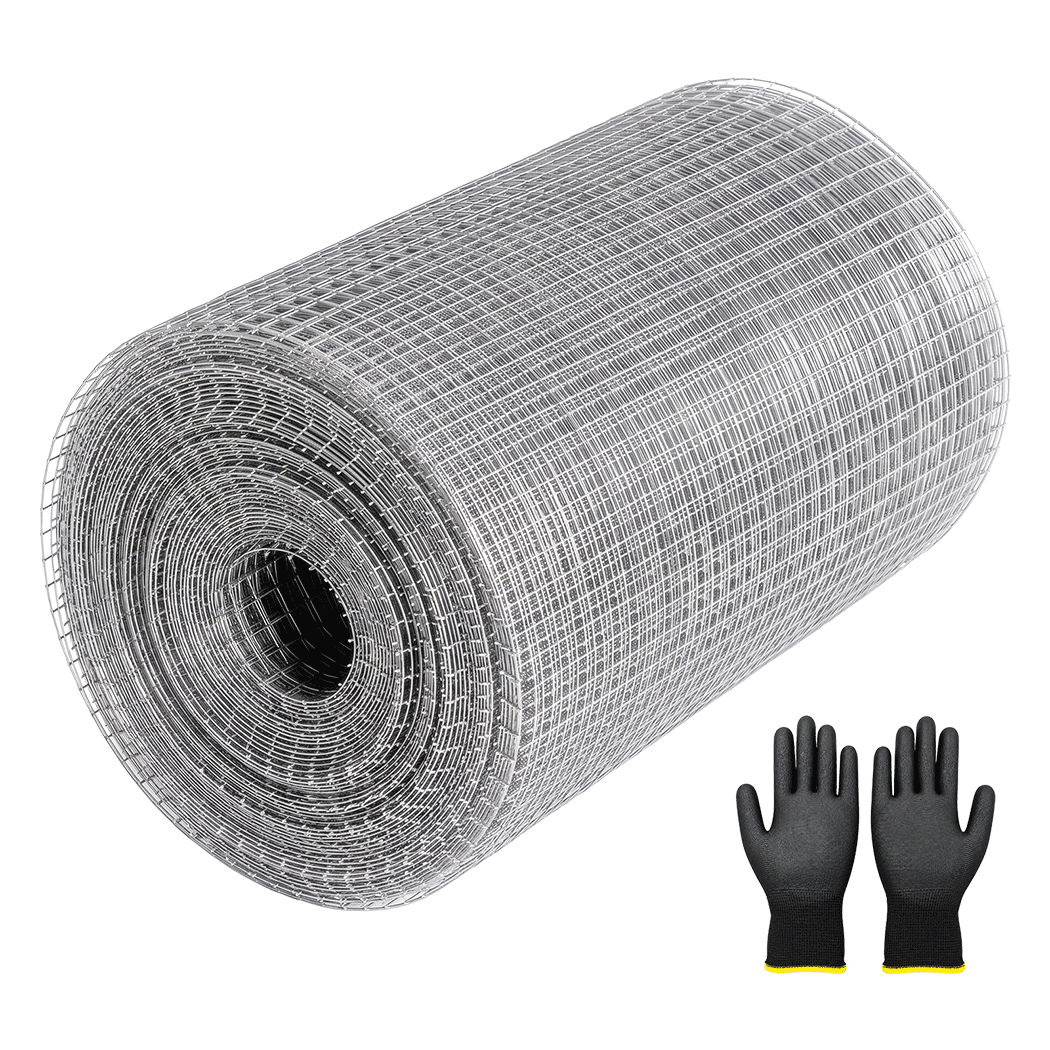 Lambu Rat Mesh Galvanized Steel 6mm 12mx20cm Roll Garden Pest Control Silver