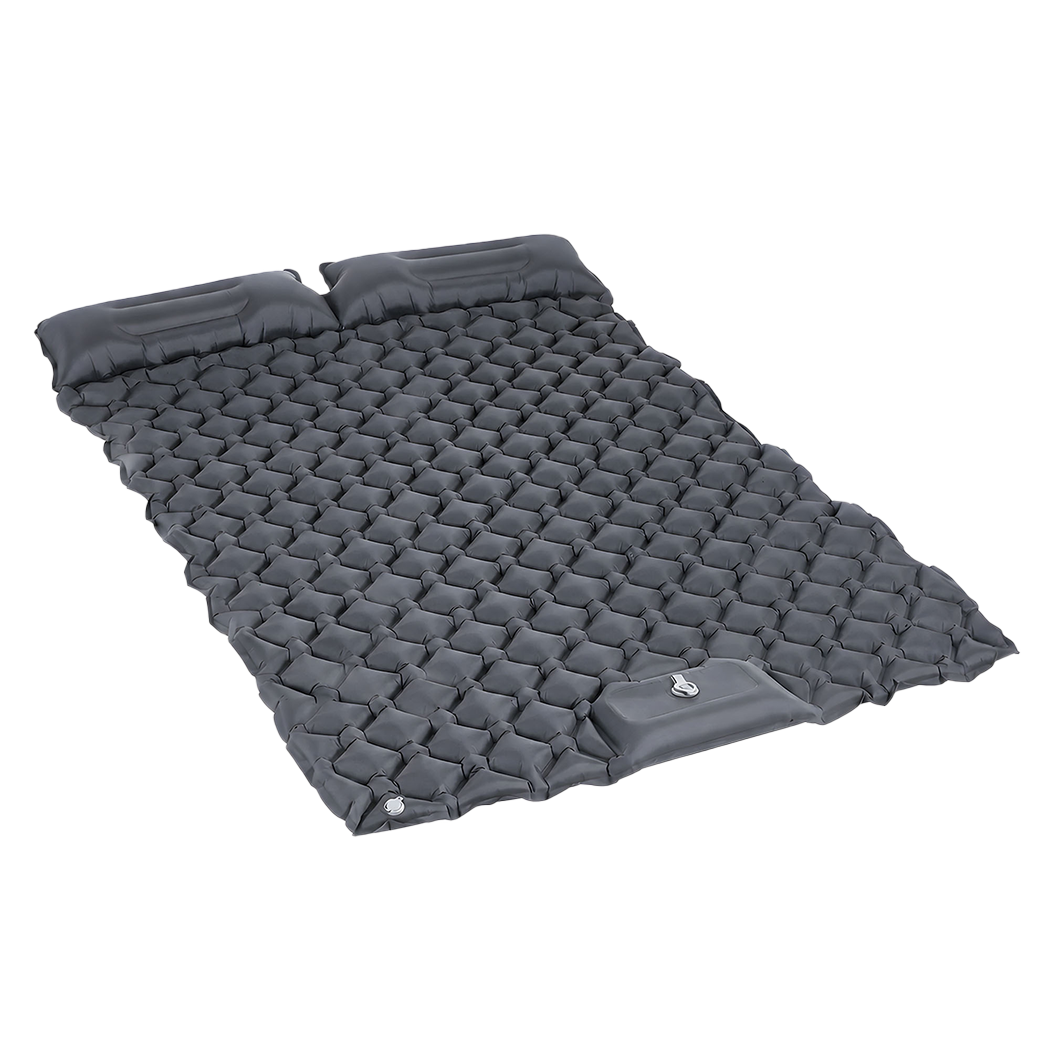 DreamZ Camping Mattress Sleeping Pad Inflation 40D Nylon TPU Camping Grey