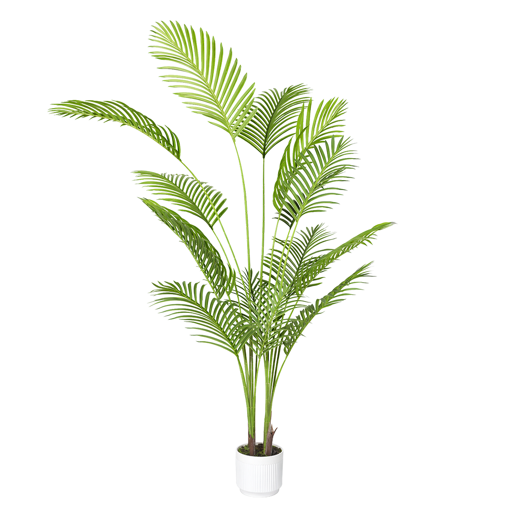 Lambu Artificial Tree Palm Fake Leaves Large Artificial Plants Indoors 180cm