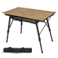 Levede Folding Camping Table Portable Aluminium BBQ Desk Rollup Picnic Outdoor