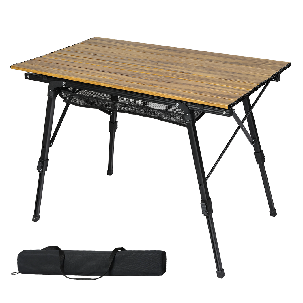 Levede Folding Camping Table Portable Aluminium BBQ Desk Rollup Picnic Outdoor