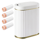 Toque Sensor Rubbish Bin Automatic Touchless 7L Butterfly Lid Bathroom White