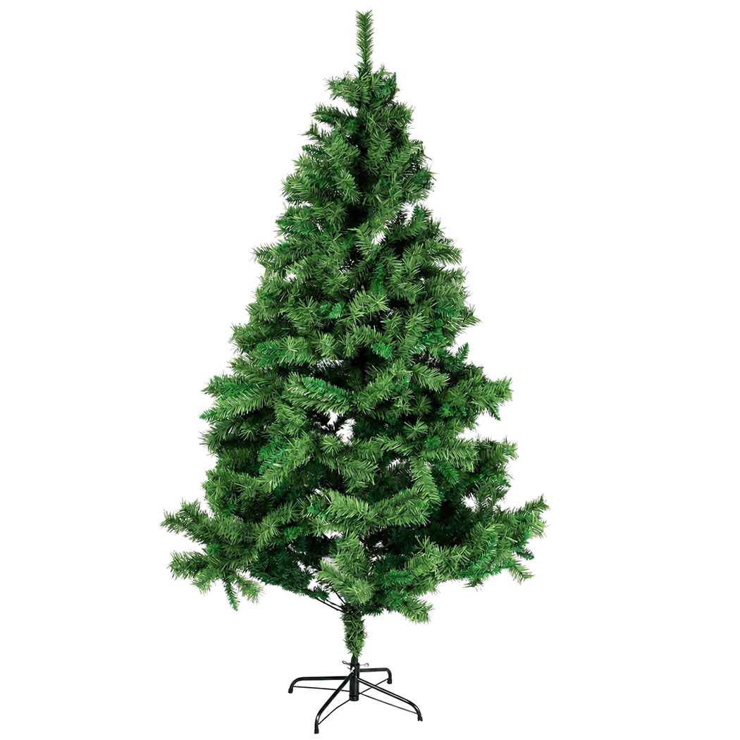 Santaco Christmas Tree 2.1m Slim PVC Xmas Tree with 797 Tips Green