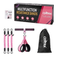 Centra Resistance Bands Set Foot Pedal 3 Tube Adjustable for Home Workout Pink
