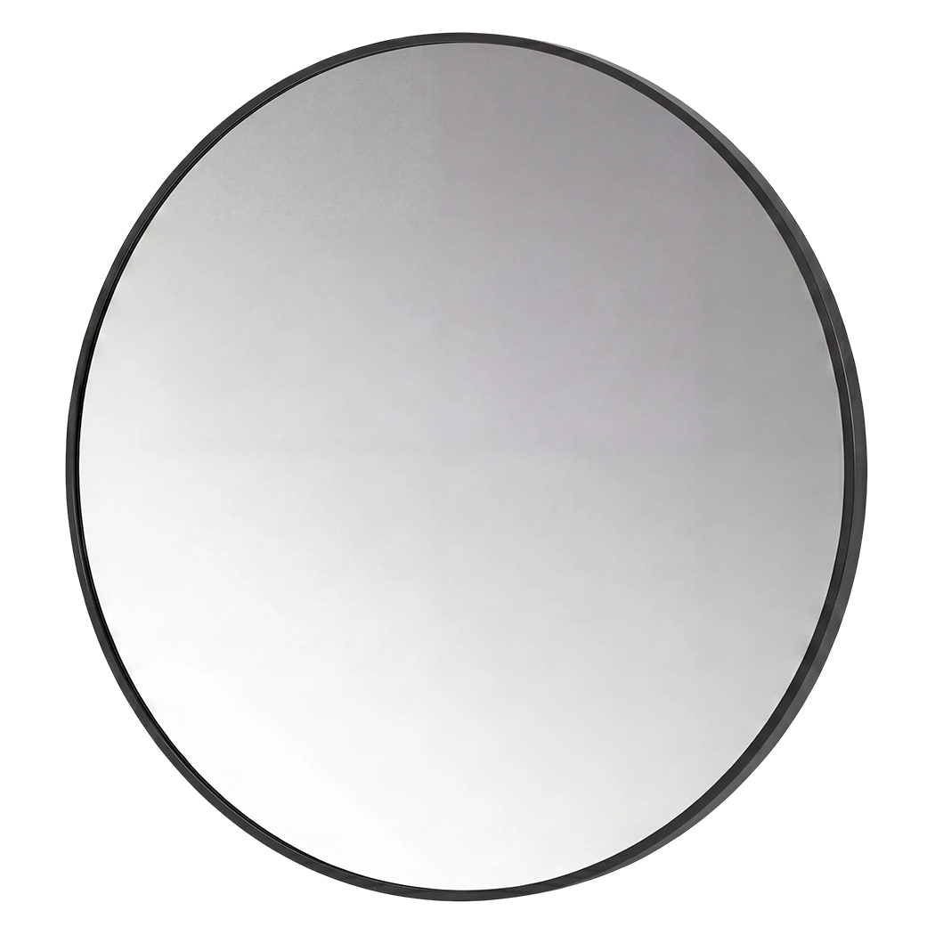 Yezi 60cm Wall Vanity Mirror Round Decorative Bathroom HD Glass Anti-explosion