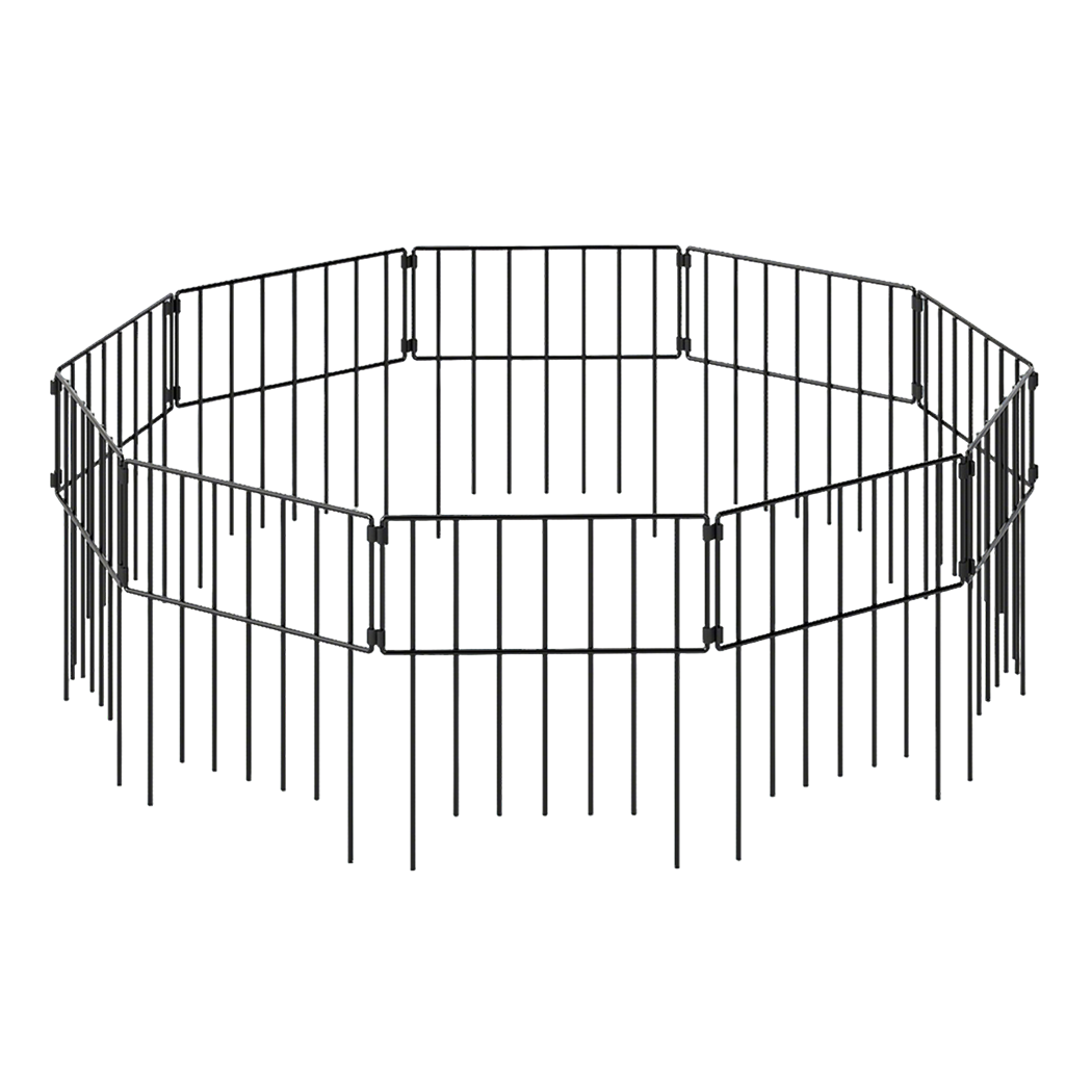 Mountview 10 Pcs Garden Fence Border Rustproof Metal