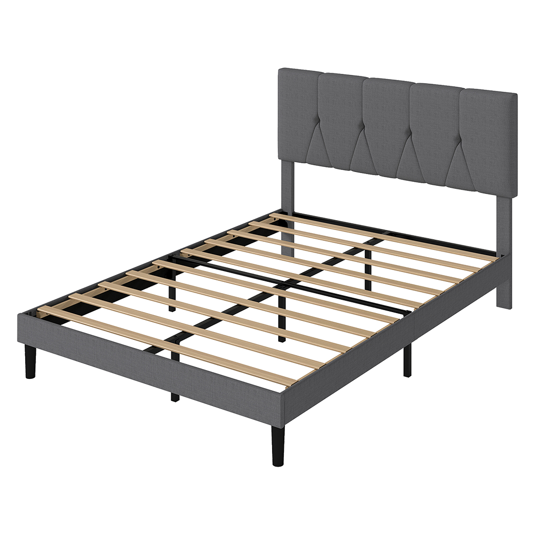 Levede Bed Frame Upholstered Platform Mattress Base Double
