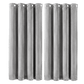 Marlow Velvet Blackout Curtains 2-Panel Room Darkening Eyelet Curtains Grey