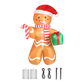 Santaco Christmas Inflatable Outdoor Gingerbread Man 2.5M