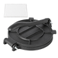 Toque Tortilla Press Cast Iron With Baking Paper Heavy Duty For Kitchen Black