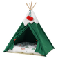 Pawz Pet Tent Dog Cat Tent Bed Washable Indoor Green
