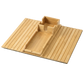 Levede Bamboo Sofa Arm Tray Cup Holder Detachable Couch Side Table Non-Slip