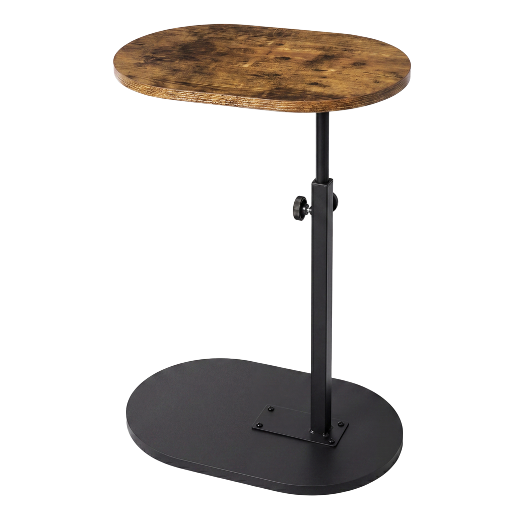 Levede C Shaped Side Table Adjustable Height 360° Rotating Laptop Sofa End Table