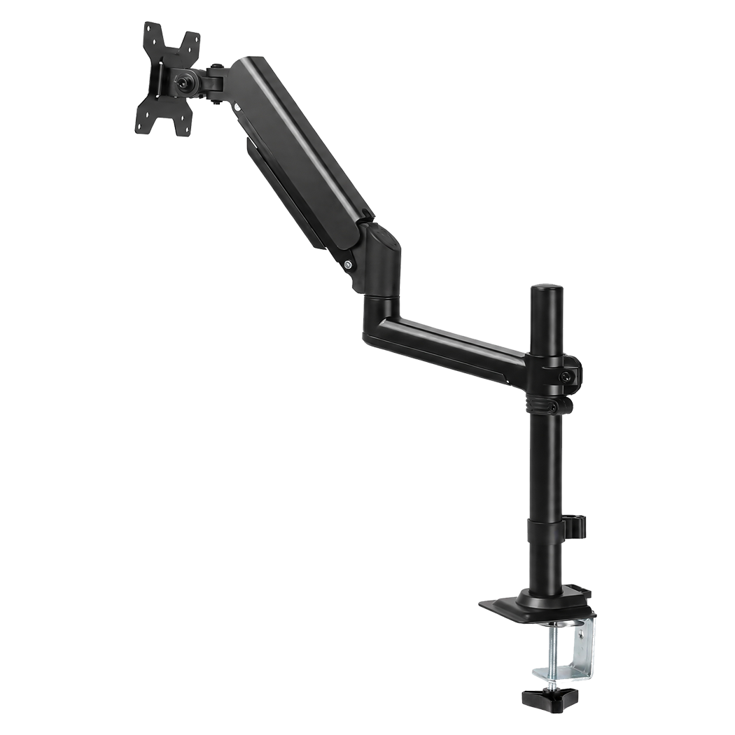 Levede Single Monitor Arm Adjustable 2-Way Desk Mount Rotatable 13-32 inch Black