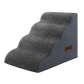 Pawz 4 Steps Pet Stairs Dog Ramp High Density Foam Grey