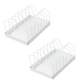 Toque Pots and Pans Organiser Saucepan Holder Storage Pull Out Rack Holder White