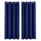 Marlow Thick Thermal Blackout Curtains Velvet 46x54 Inch Eyelet Ring Top Blue