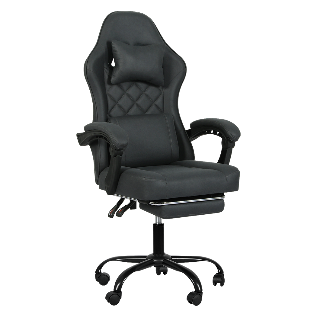 Levede Office Chair High Back Suede Fabric Gaming Chair