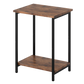 Levede Side Table 2-Tier Industrial Vintage End Table Storage Shelf Nightstand