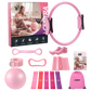 Centra Pilates Kit 13Pc All In One Set with Ring Ball Bands Home Workout Pink