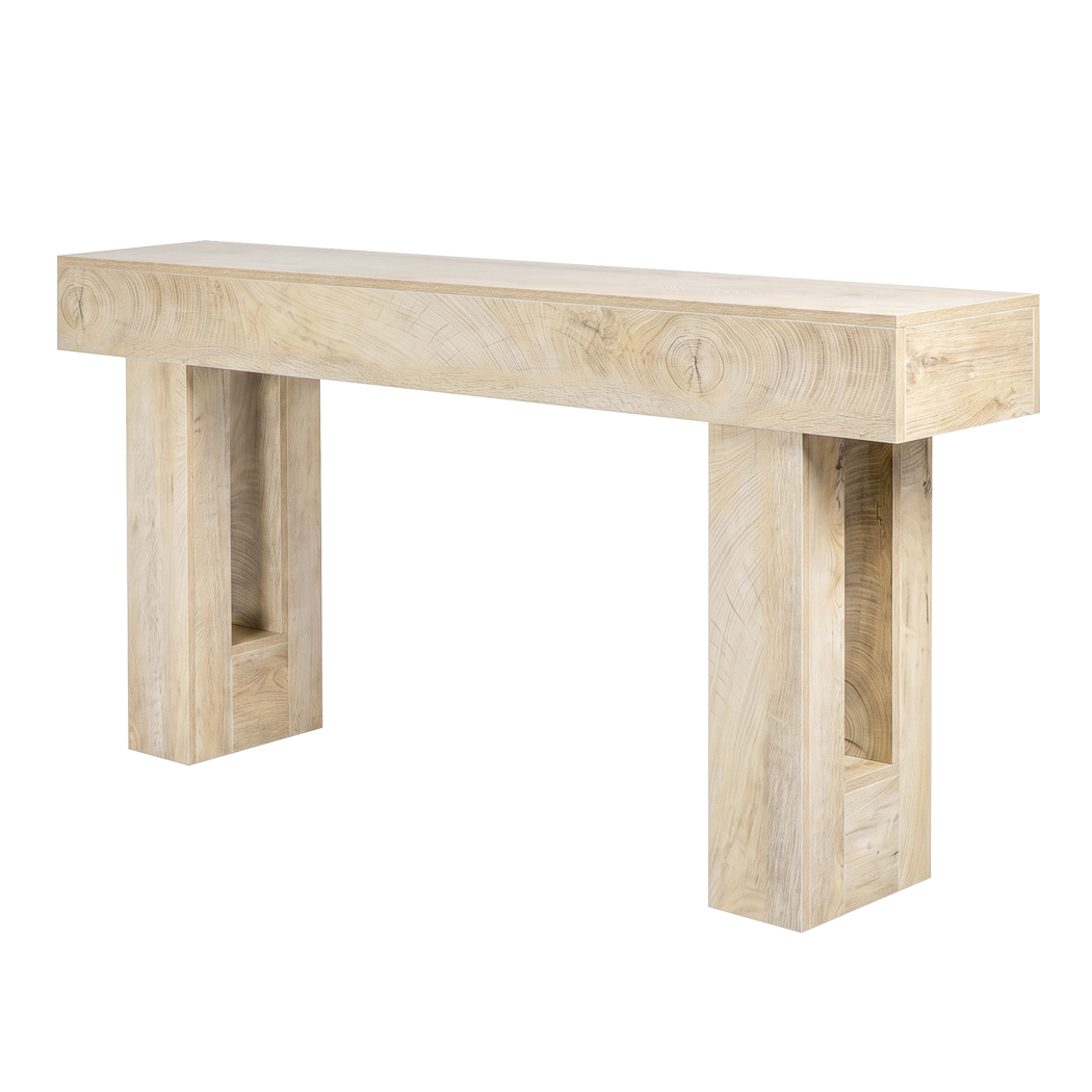 Levede Console Table 160cm Sofa Table Narrow Entryway Hallway Living Room Wood