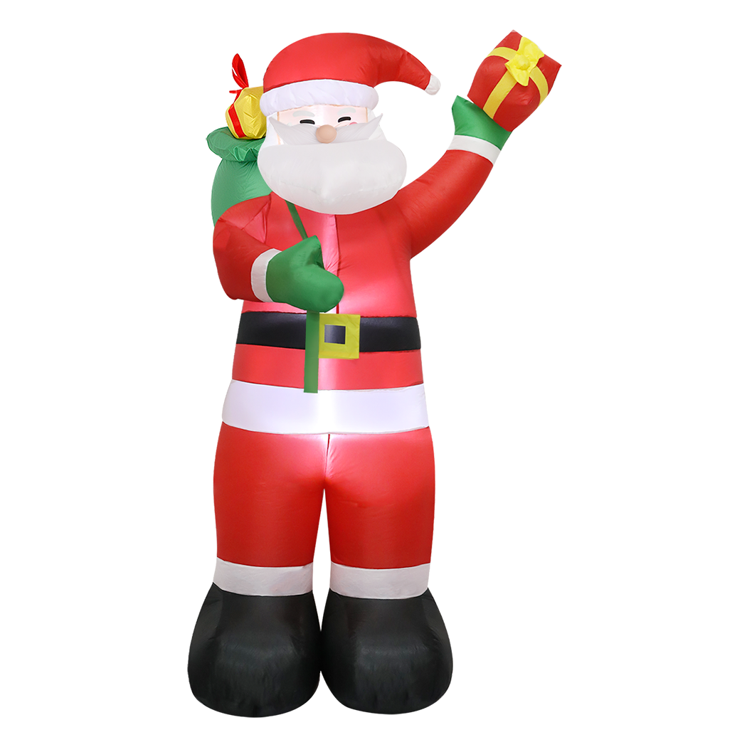Santaco Inflatable 2.4M Santa Claus LED Christmas Decor