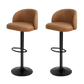 Levede 4x Bar Stool Swivel Gas Lift PU Leather Brown