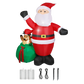 Santaco Christmas Inflatable Outdoor Santa Claus Elk 2.2M Xmas Decoration Light