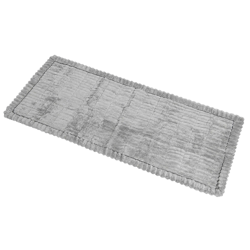 Marlow Sofa Cover Lounge Plush Pet Couch Cover Non-Slip Light Grey 70x180cm