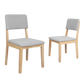 Levede Dining Chairs 6 Upholstered Kitchen Chair