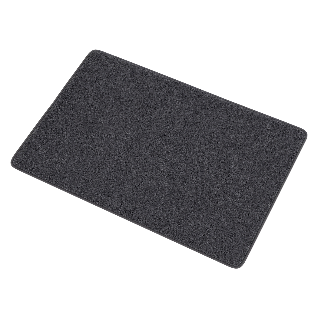Marlow Door Mat Non Slip Absorbent Washable Pet Friendly for Entrance Grey