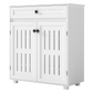 Levede Shoe Cabinet Door Storage Rack Cupboard White