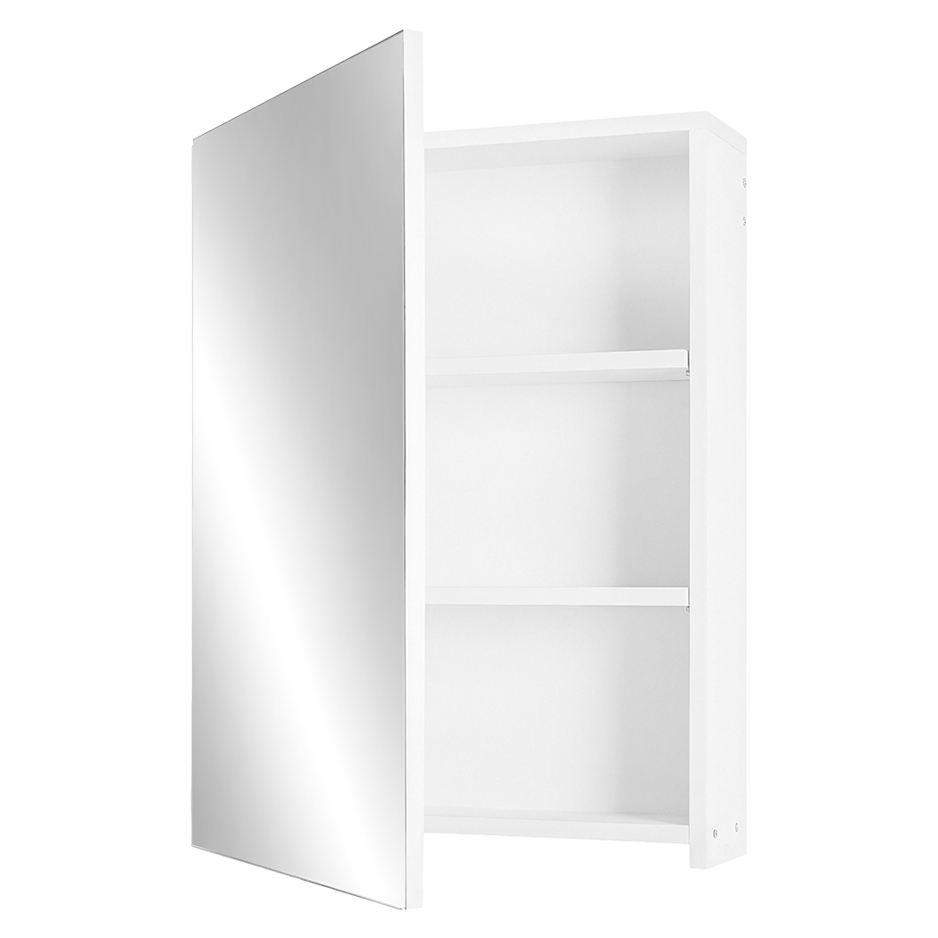 Levede Bathroom Mirror Cabinet Wall Mounted 45cm Adjustable Shelves White