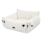 Pawz Cat Bed Extended Soft Plush Lounge Sofa Couch Pet Small Dog Removable Cover
