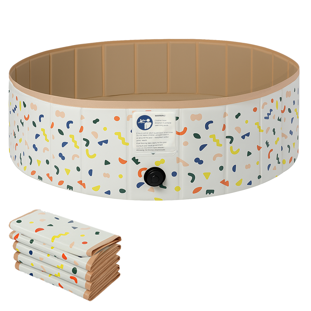 Pawz Dog Swimming Pool Foldable Pet Bath Portable 120cm