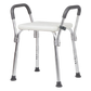 Levede Adjustable Shower Chair Bath Seat with Arms Portable Non Slip Bathroom