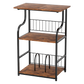 Levede Side Table 3-Tier Storage Shelf Modern Table