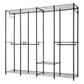 Levede Heavy Duty Clothes Rack Organizer 500kg Carbon Steel Bedroom Black