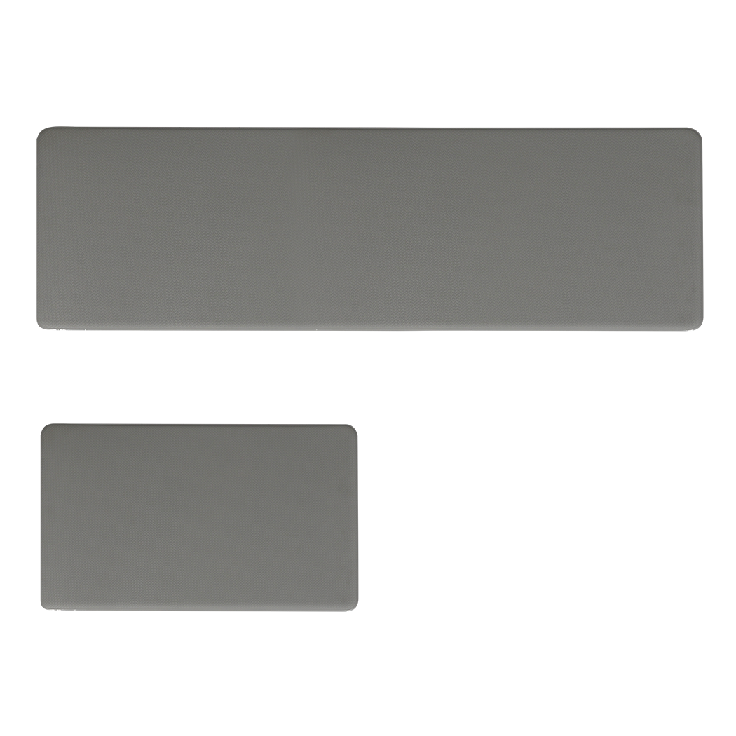 Marlow Kitchen Rug 2PCS Non Slip Anti Fatigue Mat Grey