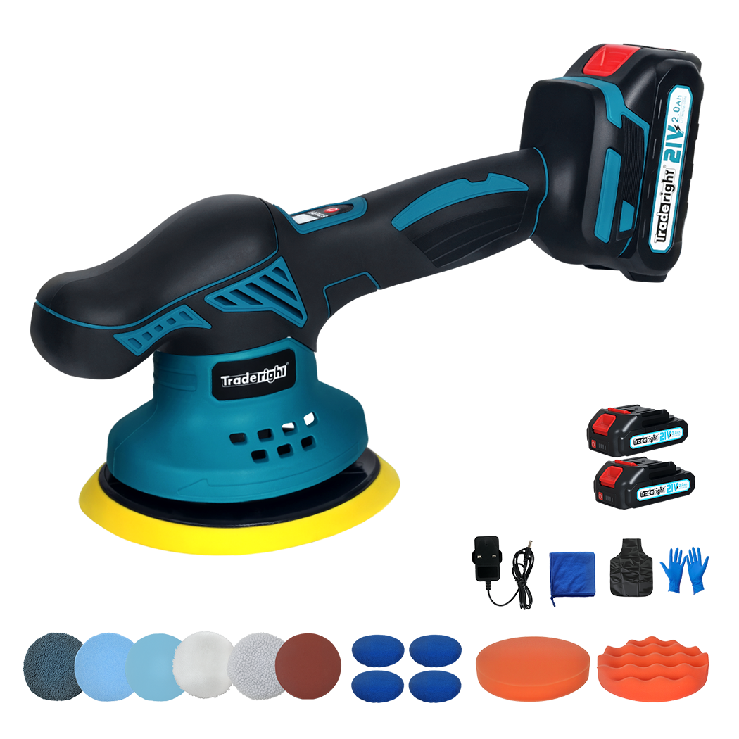Traderight 21V Cordless Car Polisher Buffer Machine