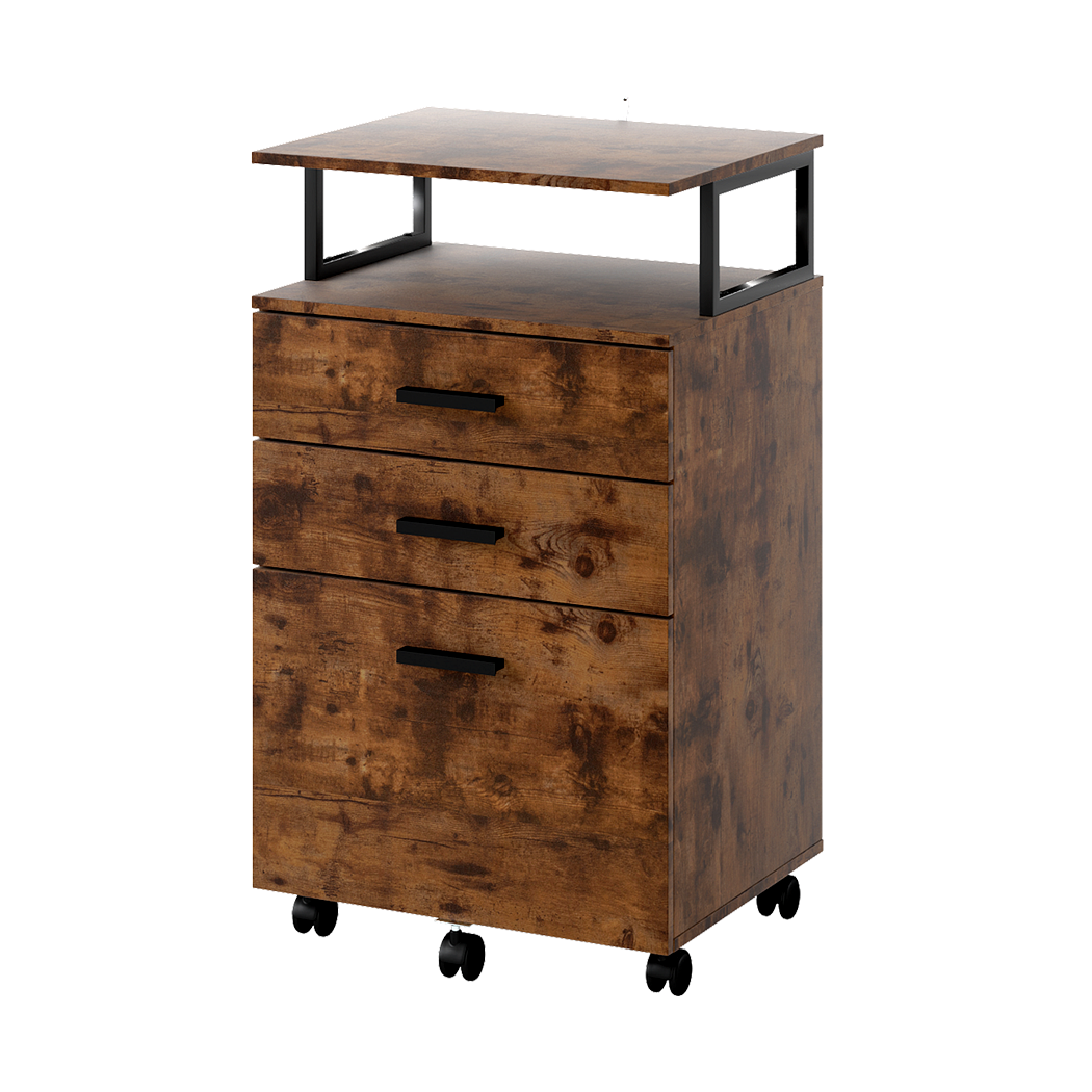 Levede Mobile File Cabinet 3 Drawers Home Office Desk