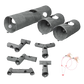 Pawz Large Cat Tunnels 3 Pcs Modular Foldable Linen Tube Kittens Rabbits Toys