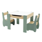 Levede Kids Table and Chairs Set 3-in-1 Chalkboard Storage Learning Dining Desk