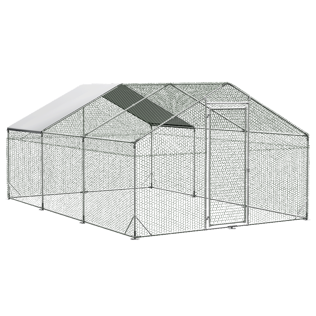 Pawz 600x300x194cm Large Metal Walk-in Chicken Coop Cage