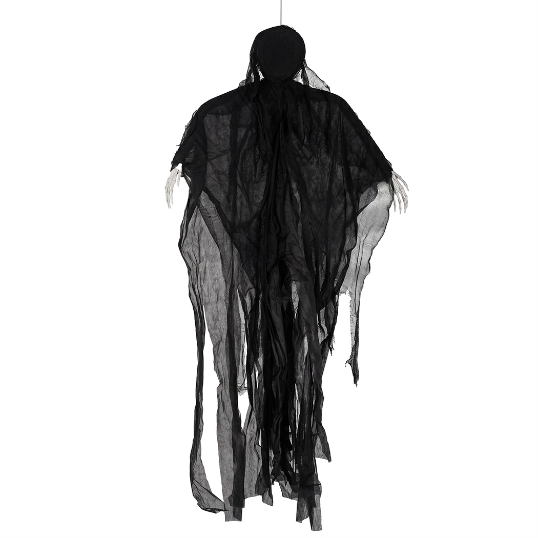 Yezi Halloween Decorations Grim Reaper 130cm Black Polyester Foam