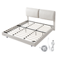 Levede Floating Bed Frame With RGB LED Light Headboard Base Platform King