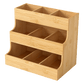 Toque Vertical Bamboo Tea Organizer Holds 180 Tea Bags